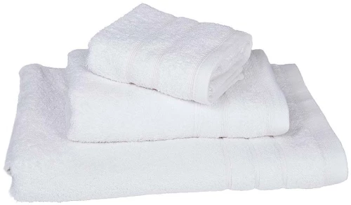 Πετσέτα ΚΟΜΒΟΣ Πεννιέ 500γρ/μ2 Λευκό Χειρός 40x60