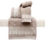 Σετ 3 Πετσέτες Χεριών 30x50 Συσκευασία Δώρου Karla 2 Beige