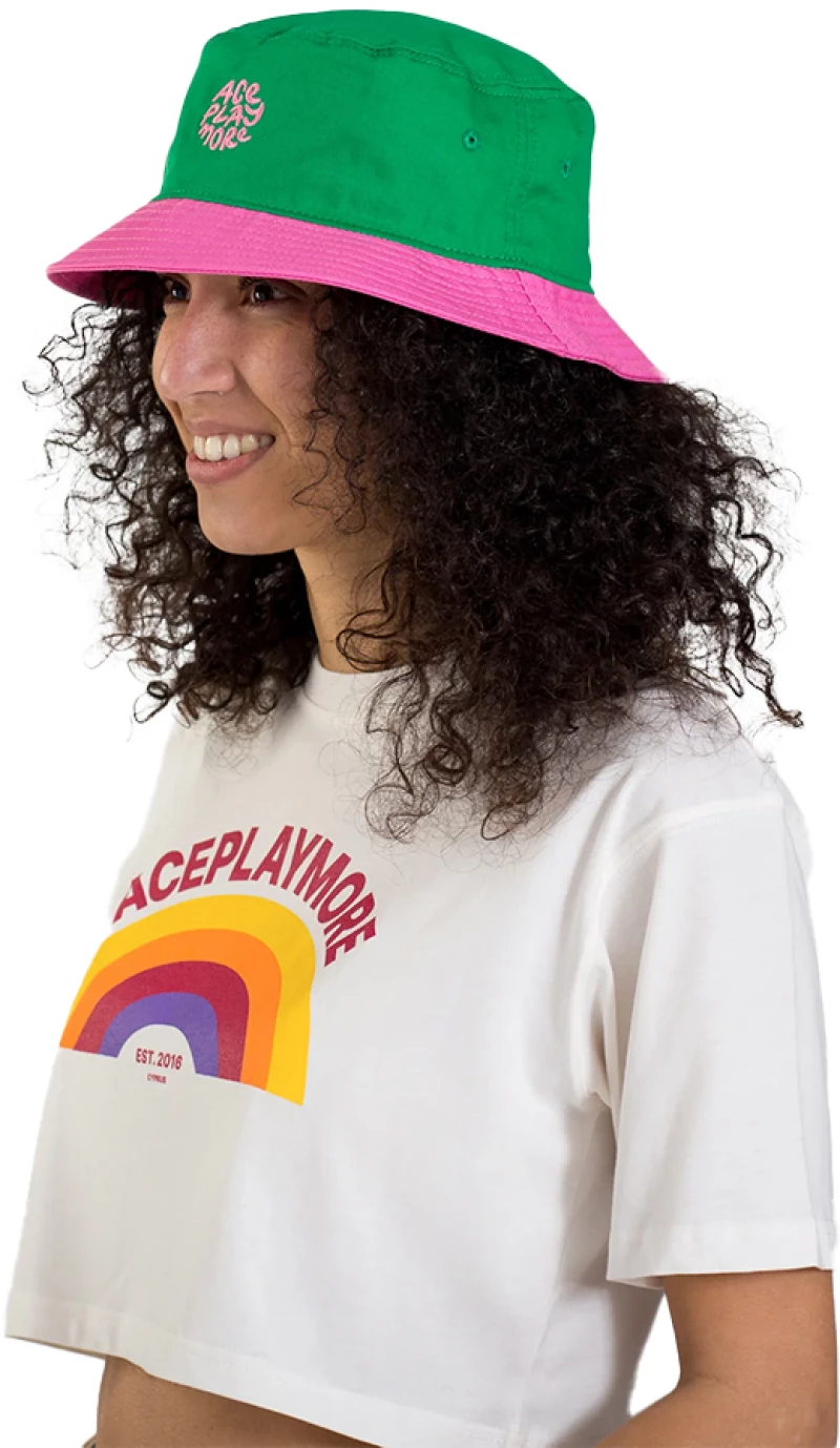 Καπέλο Bucket AcePlayMore Riri Green Pink