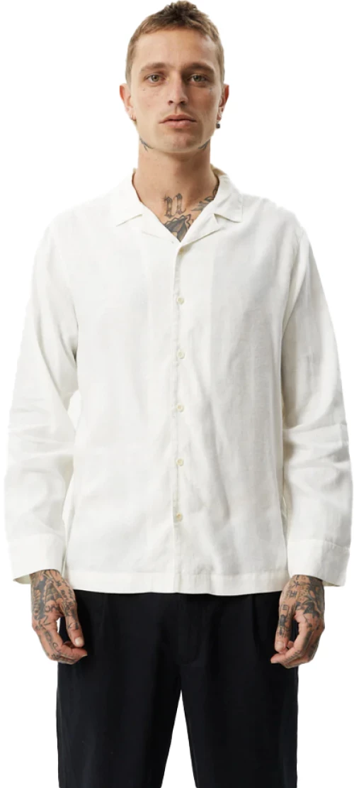 Πουκάμισο Afends Hemp Cuban White
