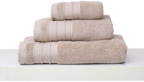 Σετ 3 Πετσέτες Χεριών 30x50 Συσκευασία Κορδέλα Soft 2 Sand