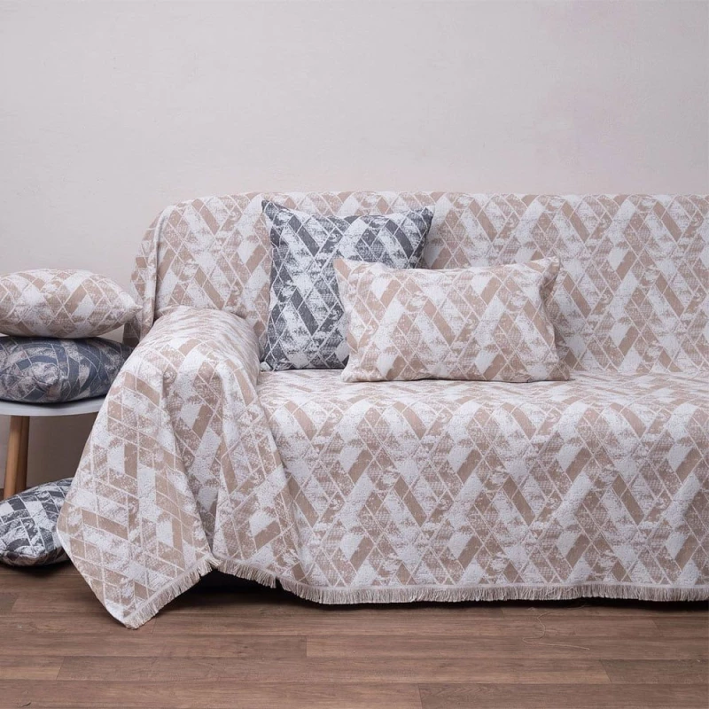 Ριχτάρι Τριθέσιου 180x280 1571 Beige