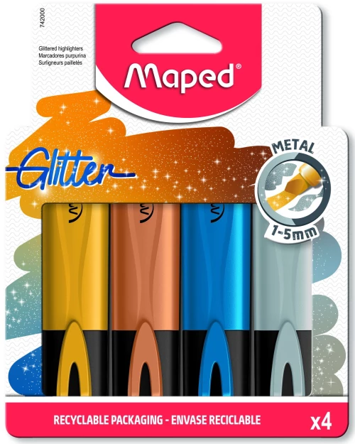Υπογραμμιστές Maped glitter metal