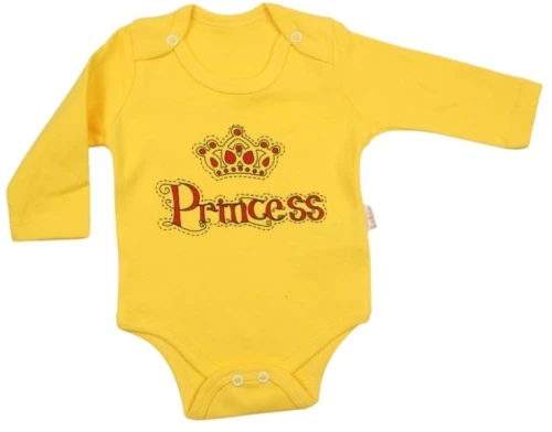 Κορμάκι Βρεφικό Princess D2129 ΚΙΤΡΙΝΟ