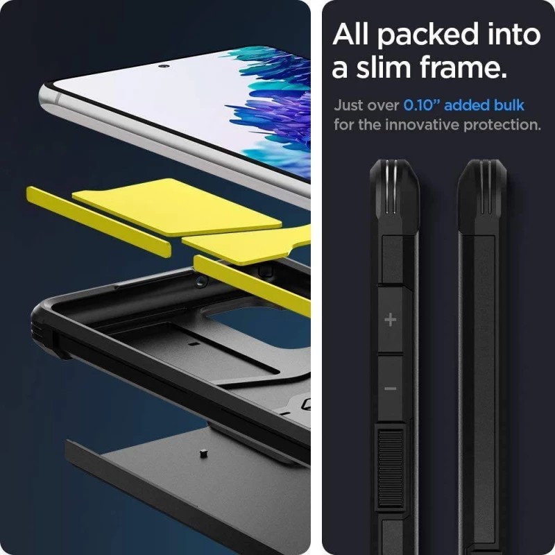 Θήκη SPIGEN SGP Tough Armor για Samsung Galaxy S21 FE 2022 - ΜΑΥΡΟ - ACS03059