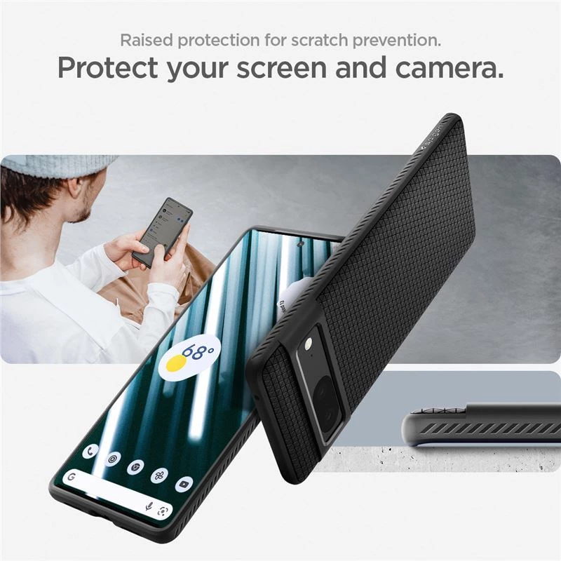 Θήκη Spigen SGP LIQUID AIR για GOOGLE PIXEL 7 - ACS04696 - ΜΑΥΡΟ
