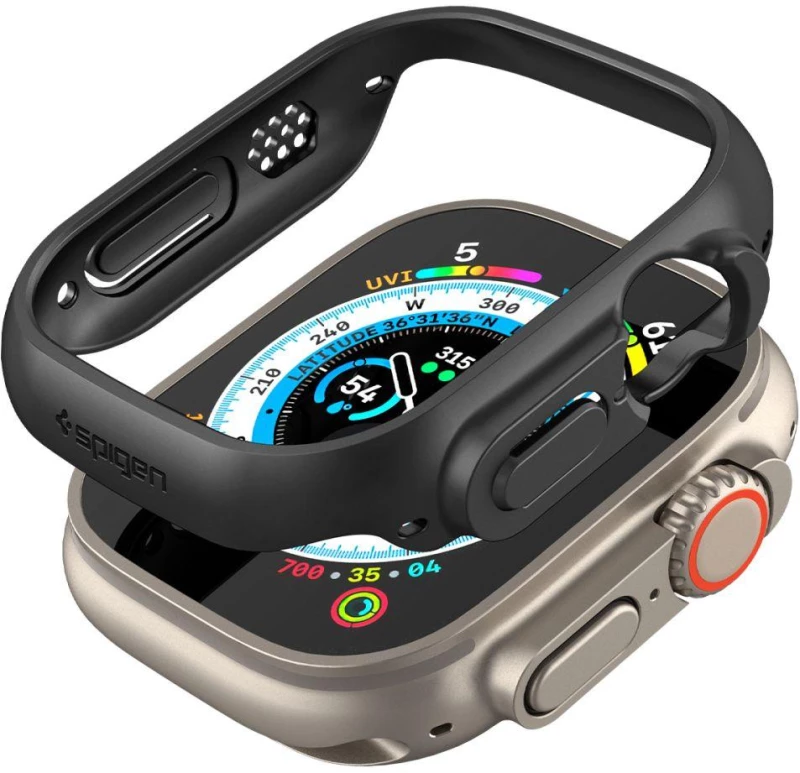 Θήκη Spigen SGP Thin Fit για Apple Watch Ultra 49mm - ΜΑΥΡΟ - ACS05458