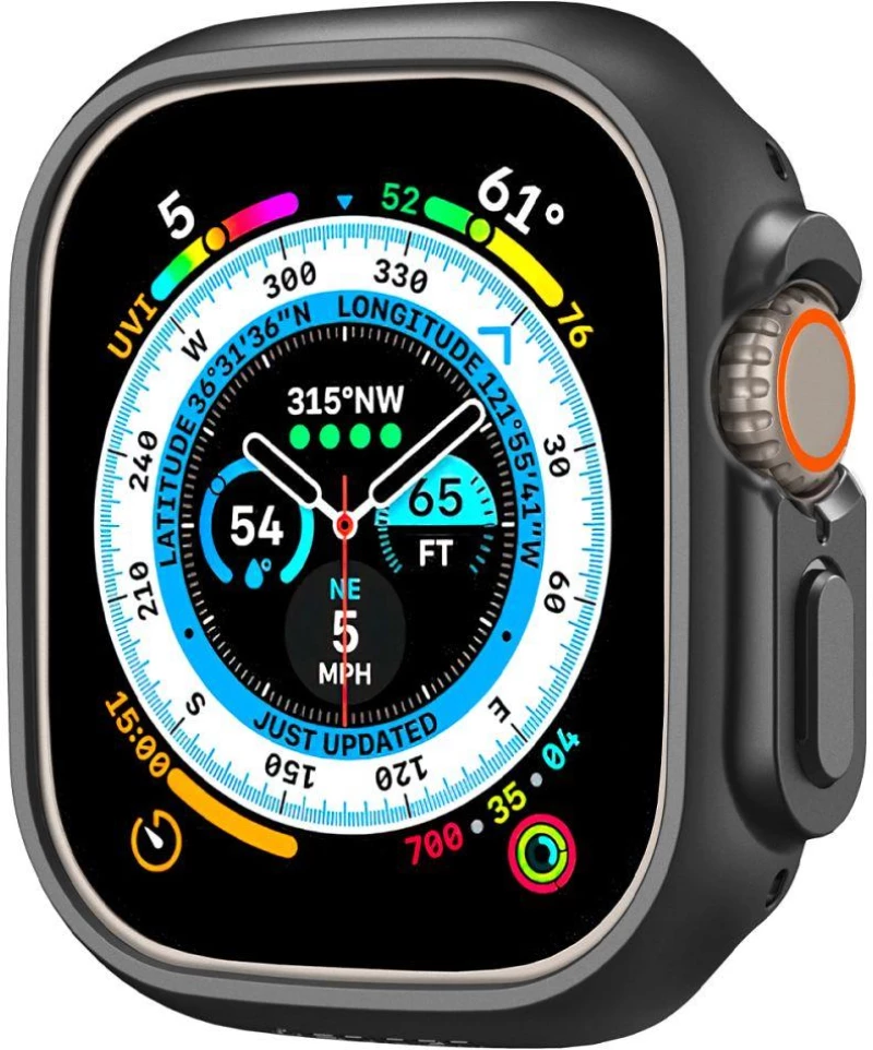 Θήκη Spigen SGP Thin Fit για Apple Watch Ultra 49mm - ΜΑΥΡΟ - ACS05458