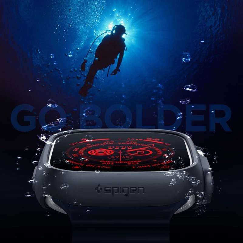 Θήκη Spigen SGP Thin Fit για Apple Watch Ultra 49mm - ΜΑΥΡΟ - ACS05458