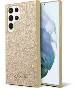 Θήκη Guess Hardcase Glitter Script για Samsung Galaxy S23 Ultra - ΧΡΥΣΟ - GUHCS23LHGGSHD