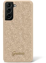 Θήκη Guess Hardcase Glitter Script για Samsung Galaxy S23 Ultra - ΧΡΥΣΟ - GUHCS23LHGGSHD