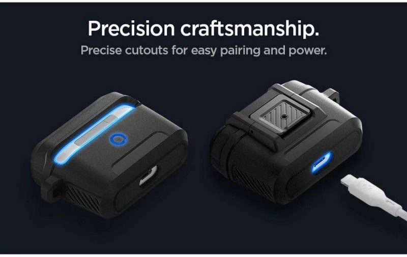 Θήκη Spigen SGP LOCK FIT για Apple AirPods PRO 1, 2 - ΜΑΥΡΟ - ACS05485