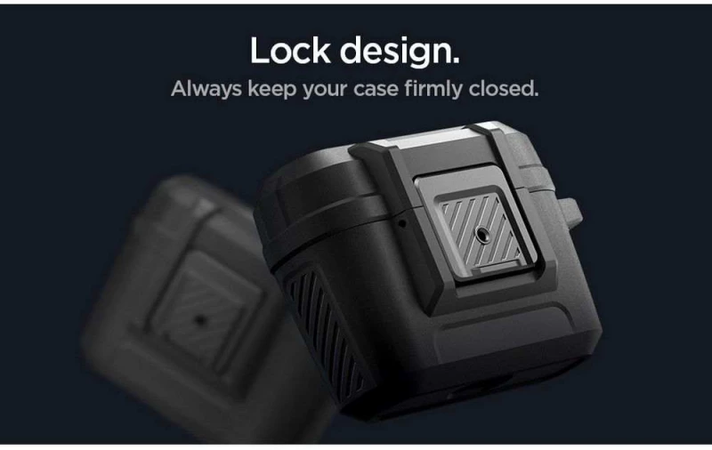 Θήκη Spigen SGP LOCK FIT για Apple AirPods PRO 1, 2 - ΜΑΥΡΟ - ACS05485