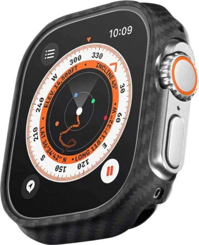Θήκη Pitaka Air για Apple Watch ULTRA 49mm - ΜΑΥΡΟ coarse grained - KW3001A