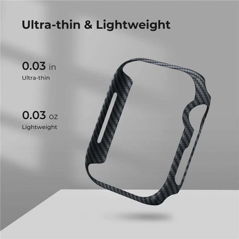 Θήκη Pitaka Air για Apple Watch ULTRA 49mm - ΜΑΥΡΟ coarse grained - KW3001A