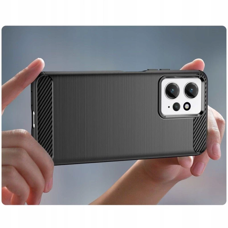 Θήκη TECH PROTECT CARBON για XIAOMI REDMI NOTE 12 4G / LTE - ΜΑΥΡΟ