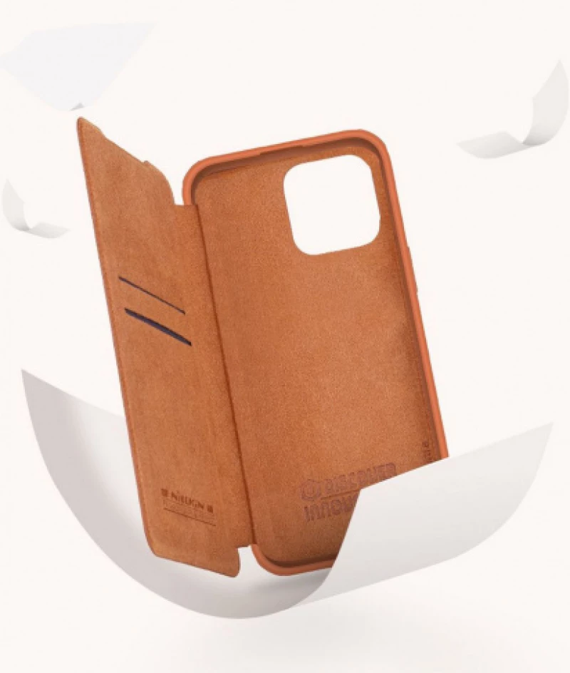 Θήκη NILLKIN Qin Pro Δερμάτινο WALLET FOLIO Pro CAMSHIELD για Apple iPhone 14 Pro Max 6.7 2022 - ΜΠΛΕ