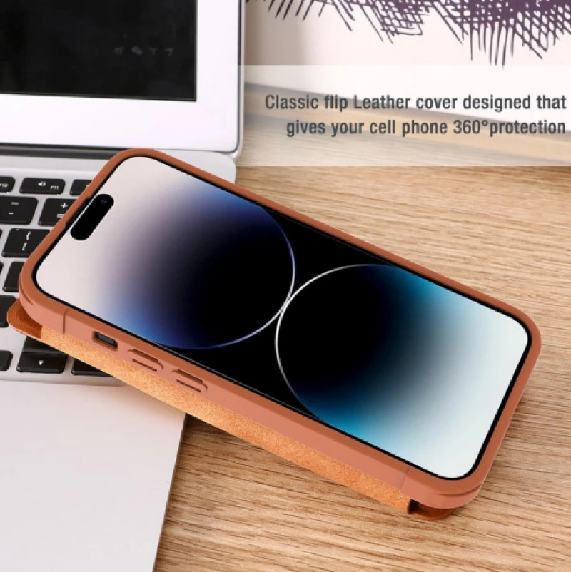 Θήκη NILLKIN Qin Pro Δερμάτινο WALLET FOLIO Pro CAMSHIELD για Apple iPhone 14 Pro Max 6.7 2022 - ΜΠΛΕ