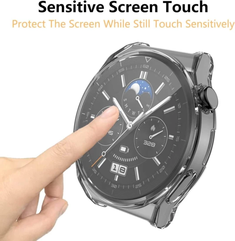 Θήκη ERBORD DEFENSE Frame για Huawei Watch GT 3 PRO 46mm - ΔΙΑΦΑΝΟ