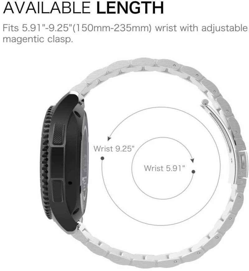 Tech Protect STAINLESS Μπρασελέ λουράκι για Samsung galaxy smartwatch GEAR S3 - ΑΣΗΜΙ