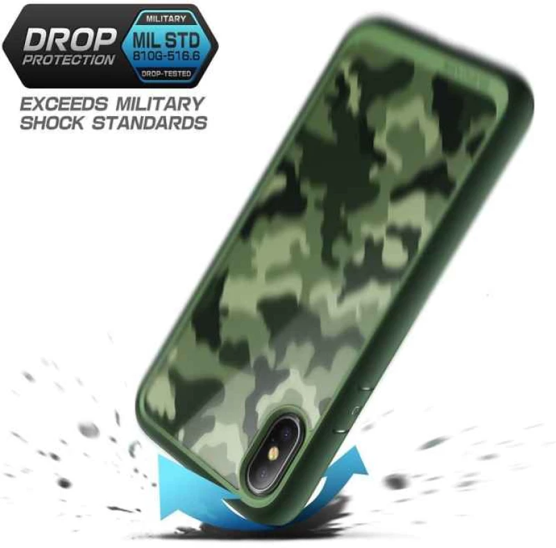 Θήκη SUPCASE UNICORN BEETLE Style για Apple IPHONE X, XS - Camo ΠΡΑΣΙΝΟ