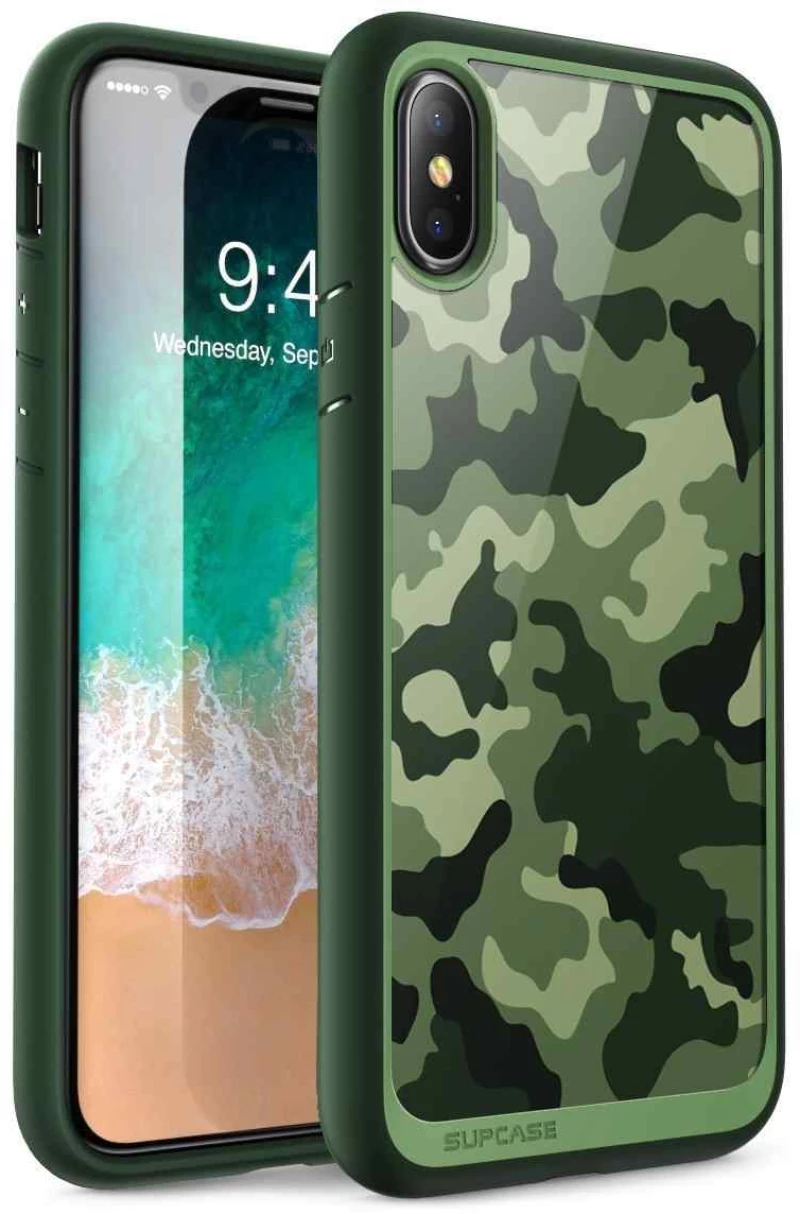 Θήκη SUPCASE UNICORN BEETLE Style για Apple IPHONE X, XS - Camo ΠΡΑΣΙΝΟ