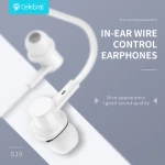CELEBRAT earphones με μικρόφωνο G19  3.5mm  1.2m  μαύρα