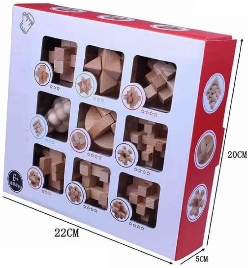 IQ Busters Παζλ από Ξύλο για 6+ Ετών 15735 9τμχ