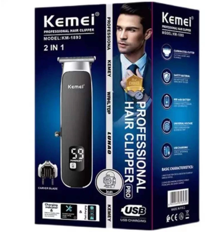Kemei KM-1893 Ξυριστική Μηχανή Προσώπου Επαναφορτιζόμενη