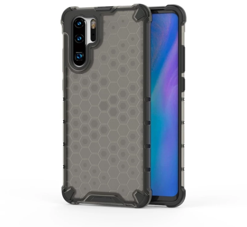 OEM Honeycomb Armor Case with TPU Bumper Huawei P30 Pro - Black