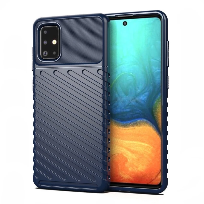 OEM Thunder Flexible Tough Rugged Cover TPU Case Samsung Galaxy A51 - Blue