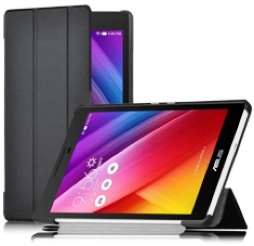ASUS ZenPad 8.0 Z380C Z380KL - Δερμάτινη Ultra Slim Cover Case με πίσω κάλυμμα σιλικόνης – Μαύρο (OEM)