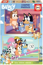Ξύλινο Παιδικό Puzzle Bluey 50pcs για 3+ Ετών Educa (19407)
