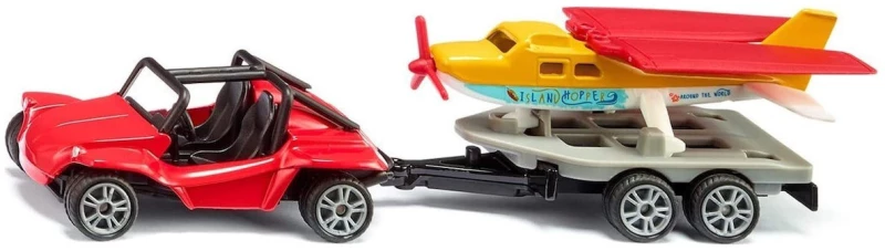 Siku Αυτοκινητάκι Buggy με Τρέιλερ και Αεροπλάνο 50/HK (1696)