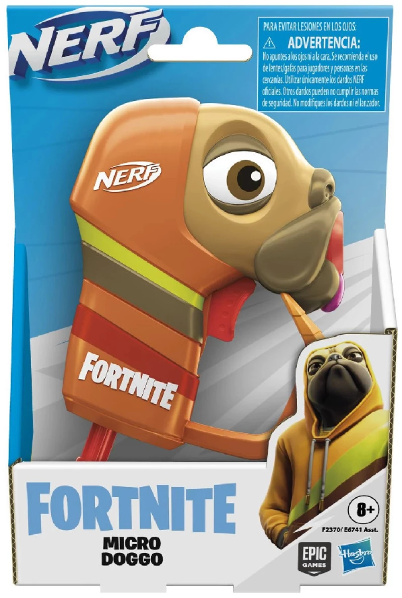 Hasbro Nerf Εκτοξευτής Micro Doggo Fortnite για 8+ Ετών (F2370)