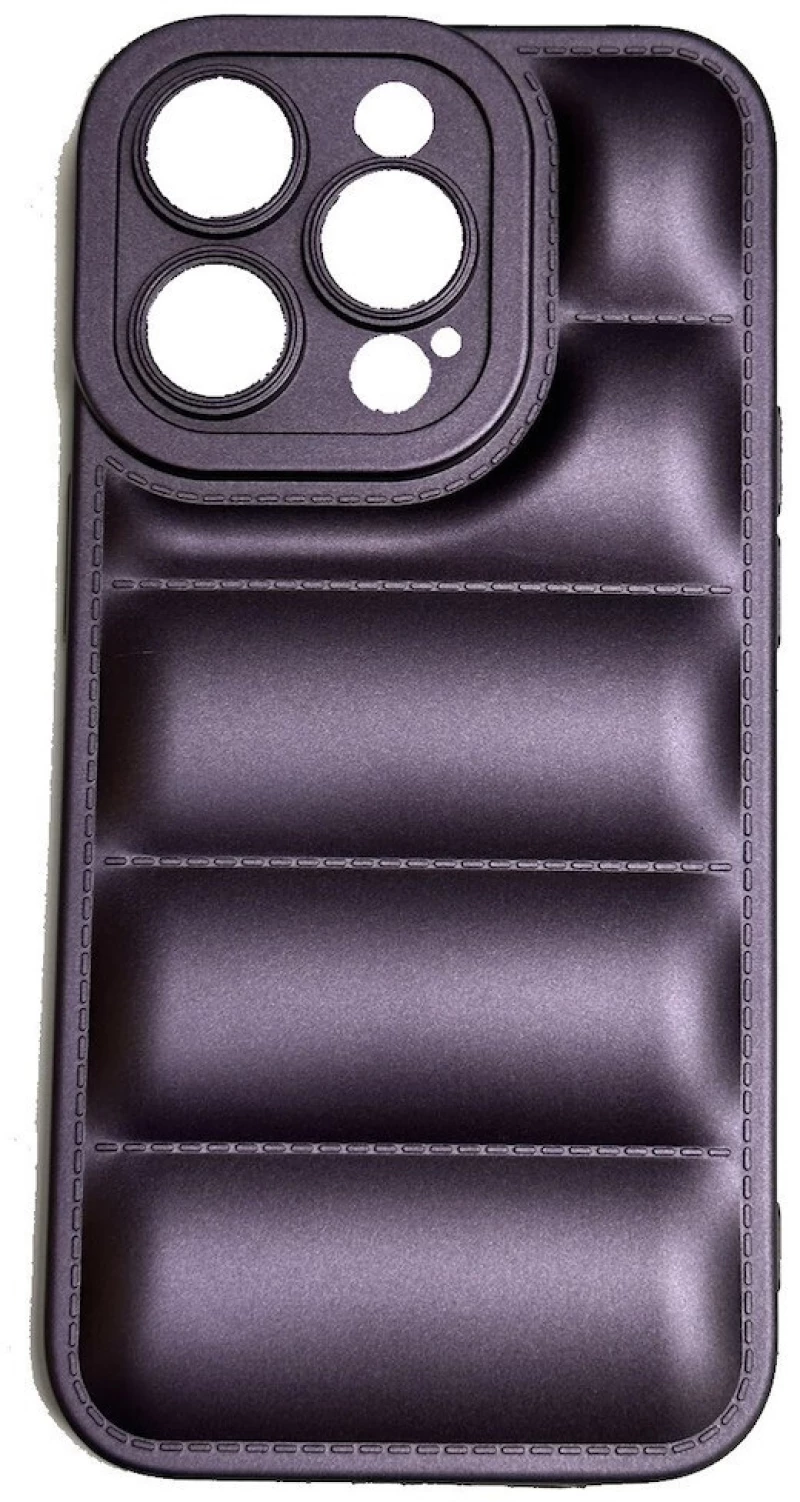 Θήκη Πλάτης Σιλικόνης Puffer Jacket για Iphone 14 Pro Χρώμα: Μώβ (oem)
