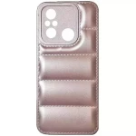 OEM Θήκη Πλάτης Σιλικόνης Puffer Jacket για Xiaomi Redmi 12C Χρώμα: Ρόζ Χρυσό