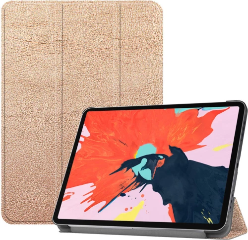 Apple iPad Pro 11 2018 - Ultra Slim Lightweight Stand Smart Case with Translucent Frosted Back Cover With Auto Sleep/Wake Feature – Gold