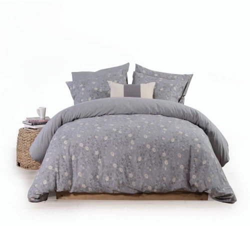 ΣΕΝΤΟΝΙΑ ΥΠΕΡΔΙΠΛΑ ΣΕΤ 4ΤΕΜ (LILIANA-23 GREY) - NEF NEF LILIANA-23 GREY / 100% ΒΑΜΒΑΚΙ