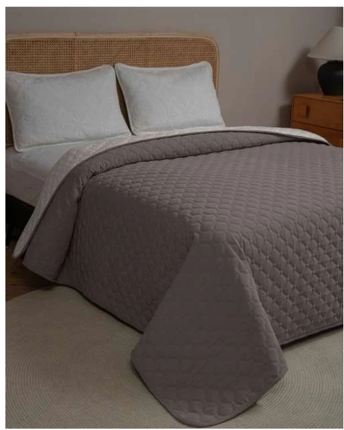 ΚΟΥΒΕΡΛΙ ΥΠΕΡΔΙΠΛΟ (MISTRAL GREY) - ADAM HOME MISTRAL GREY / 100% MICROFIBER (ΥΦΑΣΜΑ)