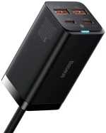 Baseus Φορτιστής τοίχου GaN3 Pro 2xUSB-C + 2xUSB 100W μαύρο CCGP000101
