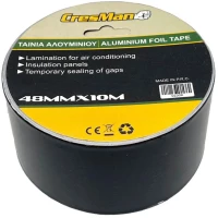 Ταινία αλουμινίου CRESMAN μαύρη 48mm x 10m