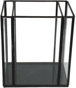Κηροπήγιο Μαύρο Μέταλλο 18x13x21cm