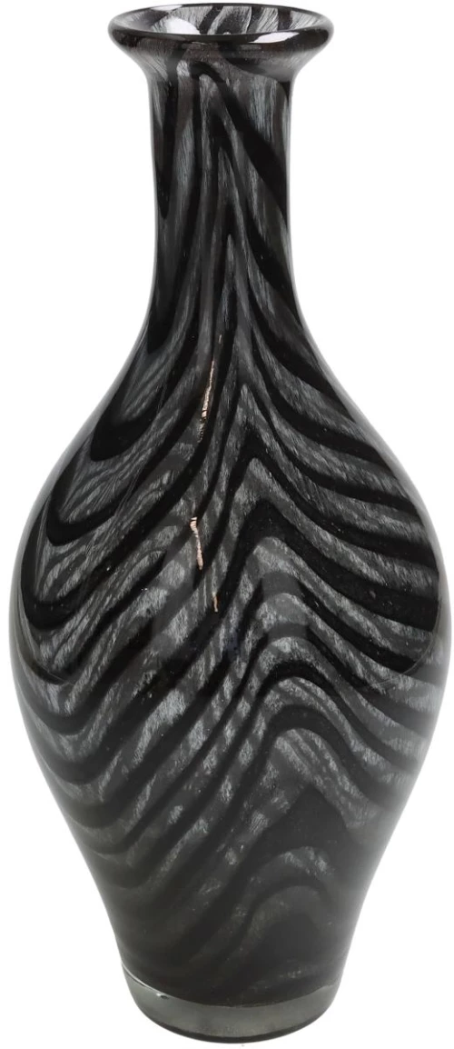 Βάζο Μαύρο Γυαλί 14x14x32.5cm