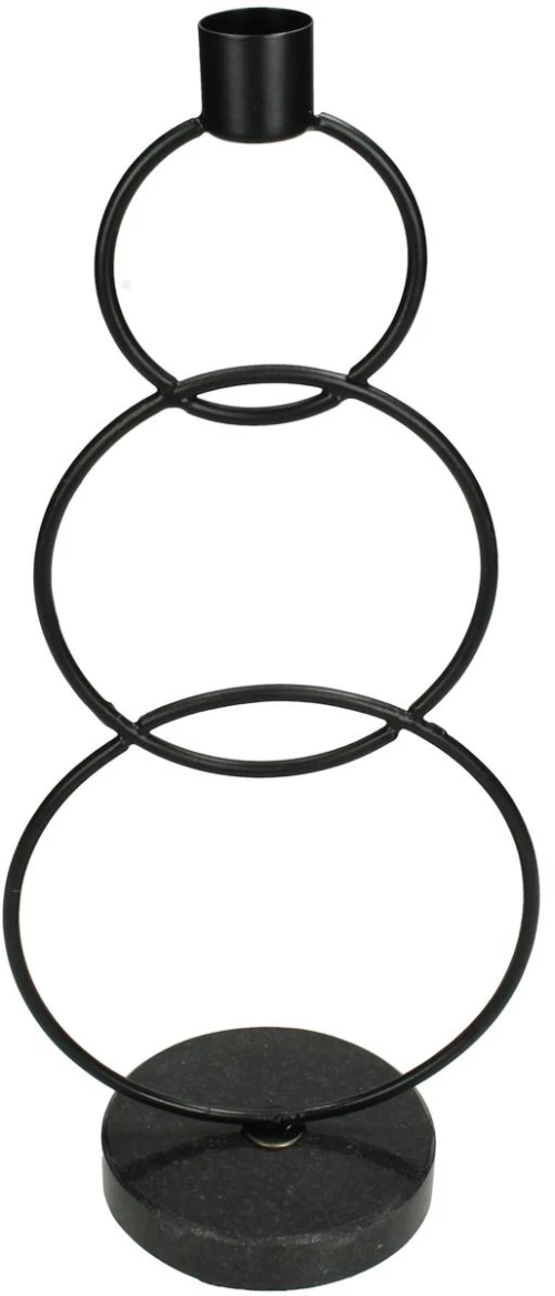 Κηροπήγιο Μαύρο Μέταλλο 13x8.5x29.5cm