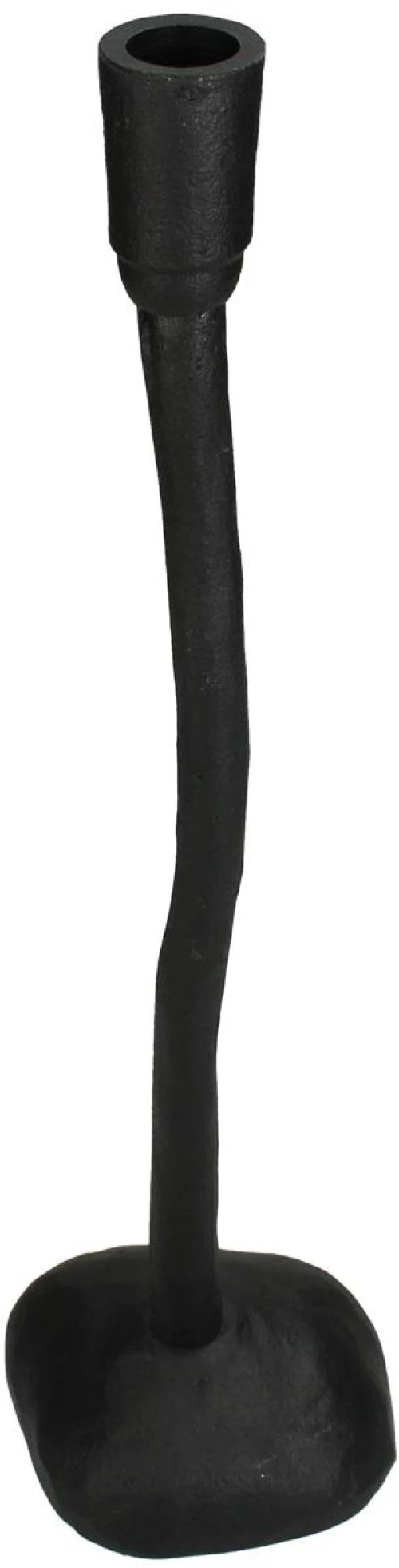 Κηροπήγιο Μαύρο Αλουμίνιο 13x12x42cm