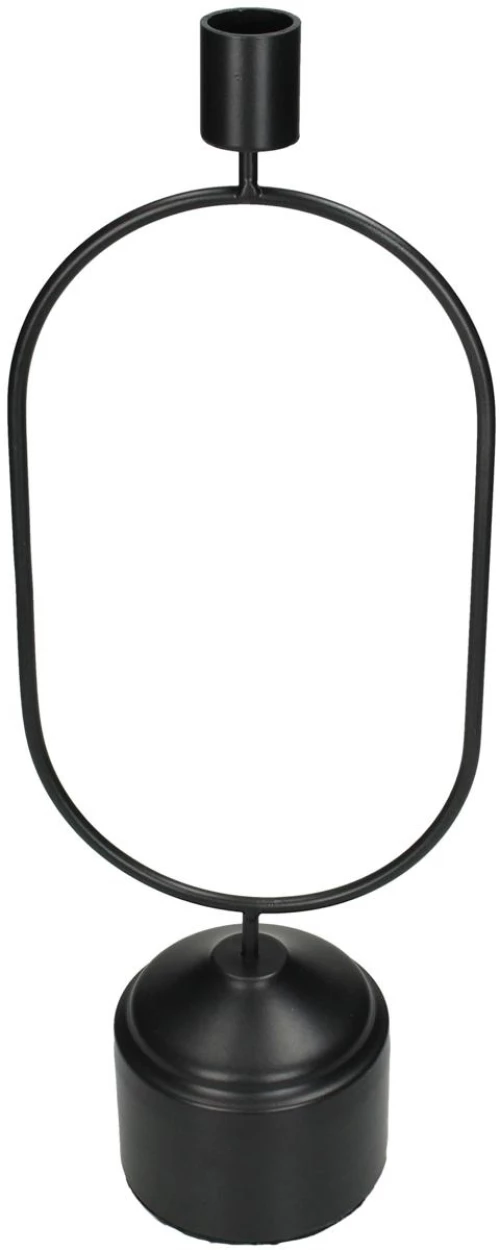 Κηροπήγιο Μαύρο Μέταλλο 13x8.5x36cm