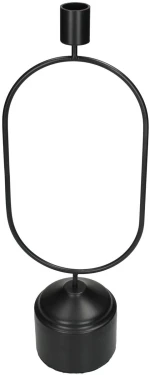 Κηροπήγιο Μαύρο Μέταλλο 13x8.5x36cm