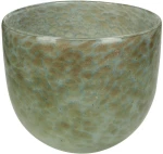 Βάζο Γκρι Γυαλί 18x18x17.5cm