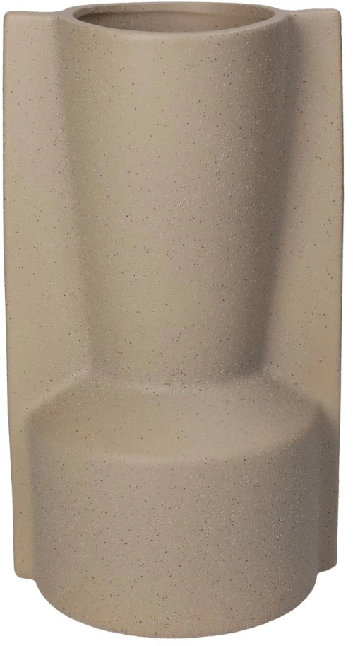 Βάζο Μπεζ Κεραμικό 13.5x12x24cm